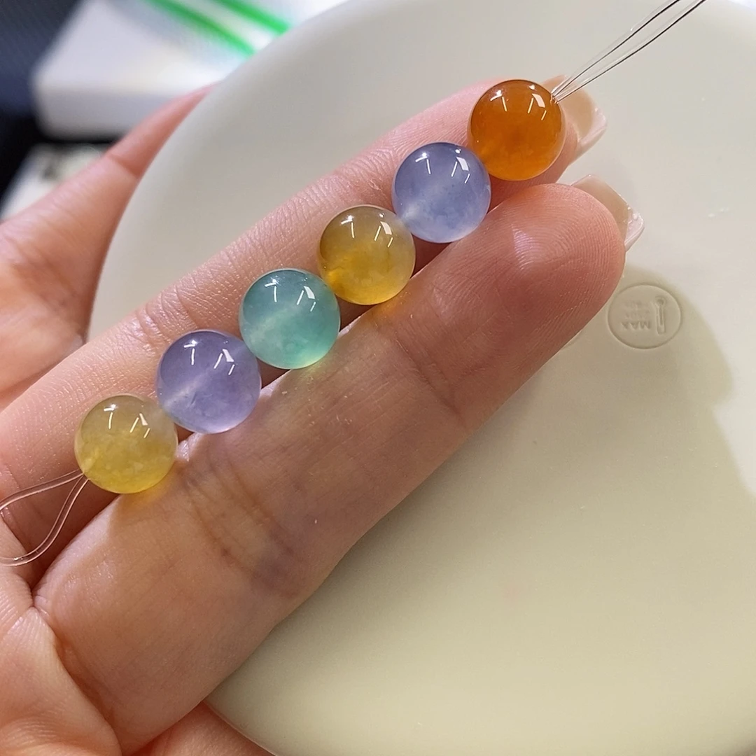 未镶嵌挂件翡翠珠珠一手