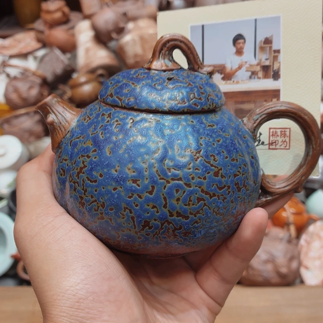 柴烧老岩泥手工茶器皿