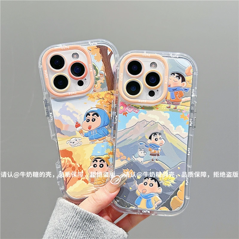 羽纱奶油壳适用苹果17/iPhone/华为荣耀/OPPO/VIVO/小米/手机壳潮