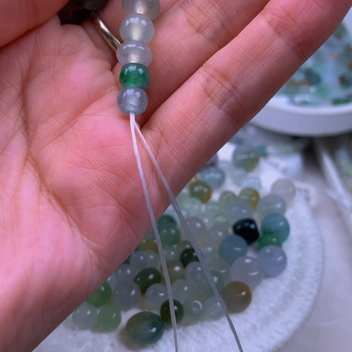 翡翠散珠?***?鼓珠6个