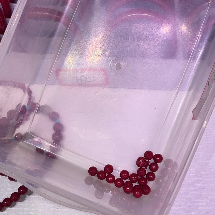 H***w天然辰砂17颗8的珠子一个福袋金珠