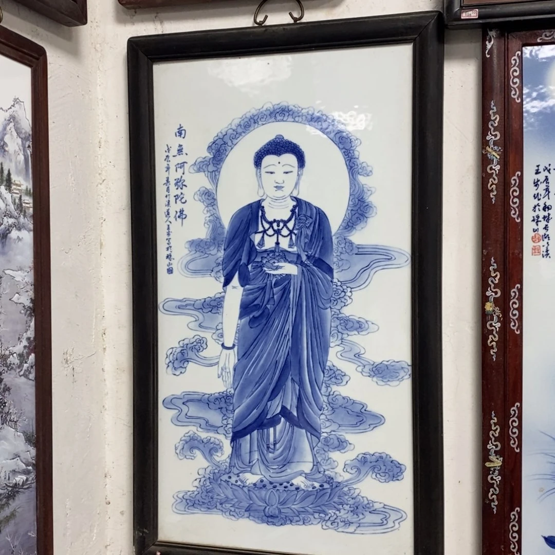 瓷90*52 景德镇瓷板画柴窑烧制