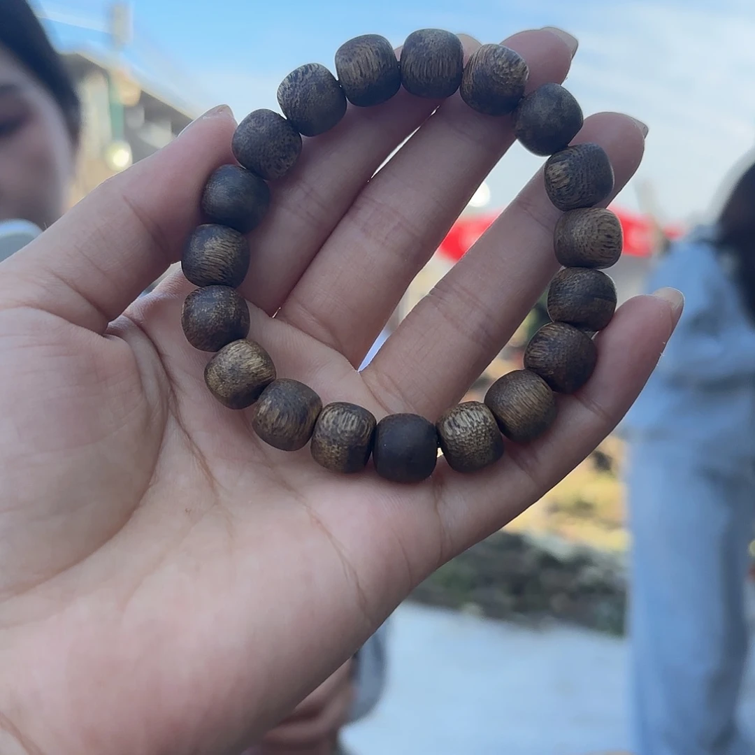 沉香手串奇楠沉香1.1苹果珠