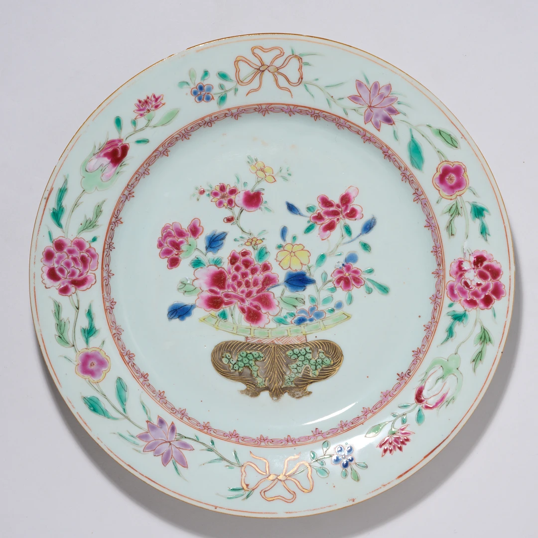 【预展专用】5758清雍正.粉彩花卉纹盘
