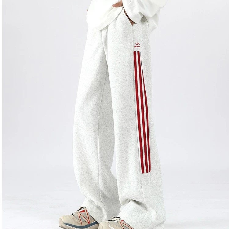 春秋中腰直筒港风直筒裤长裤秋季卫裤ins美式休闲风