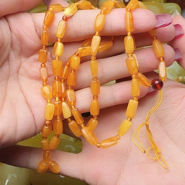 琥珀未镶嵌手链吊坠