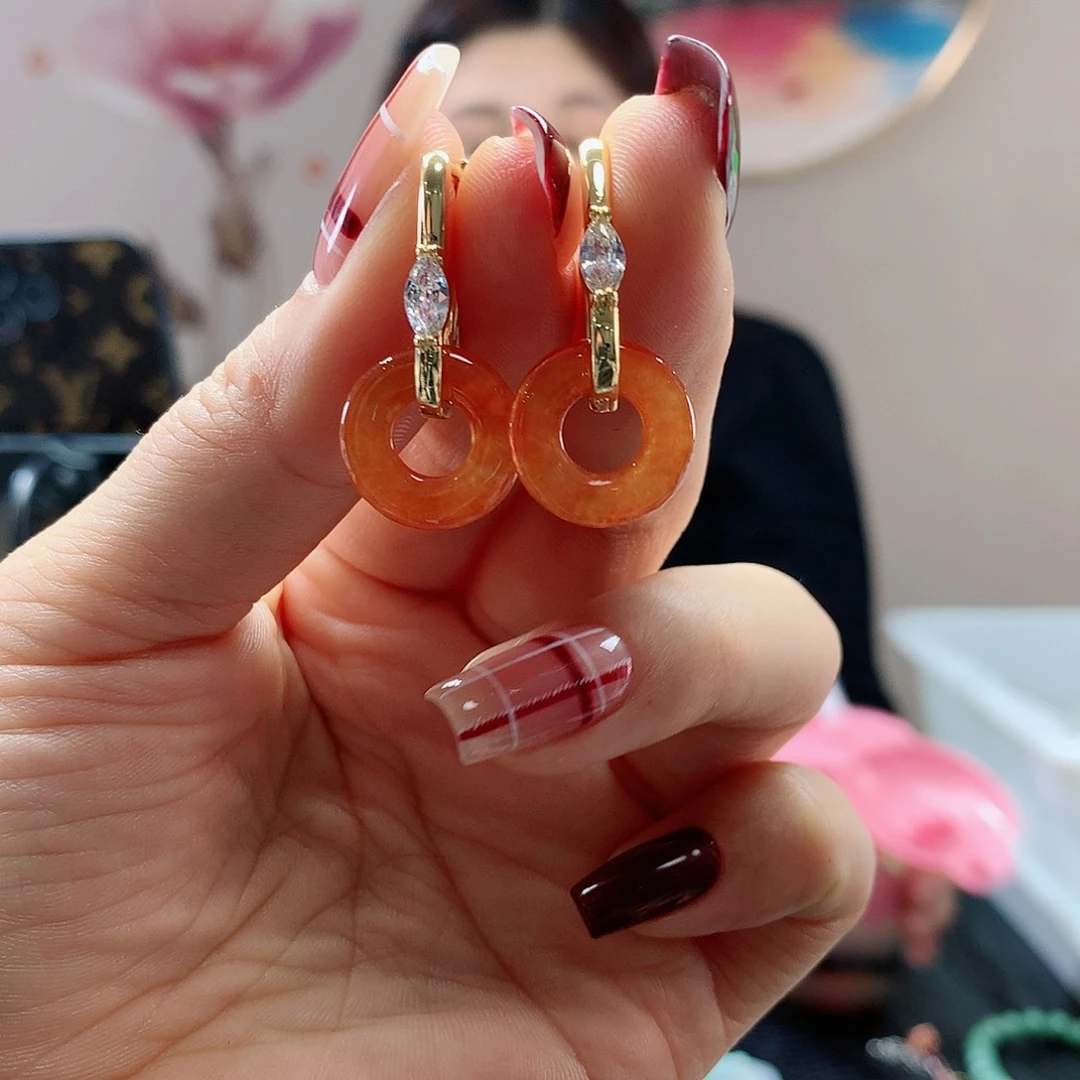 【闪购商品】翡翠耳饰未镶嵌，