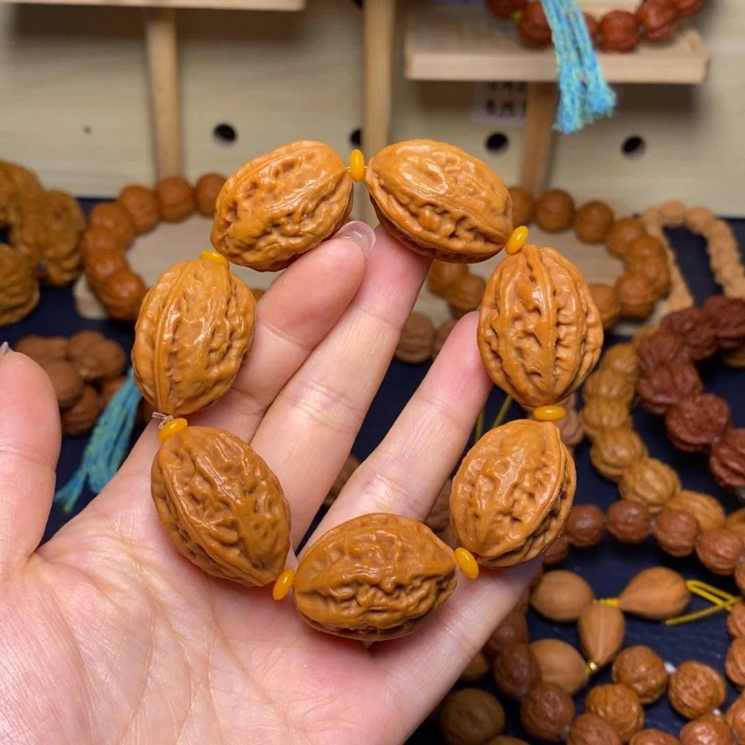 手串文玩核桃八棱大枣手串