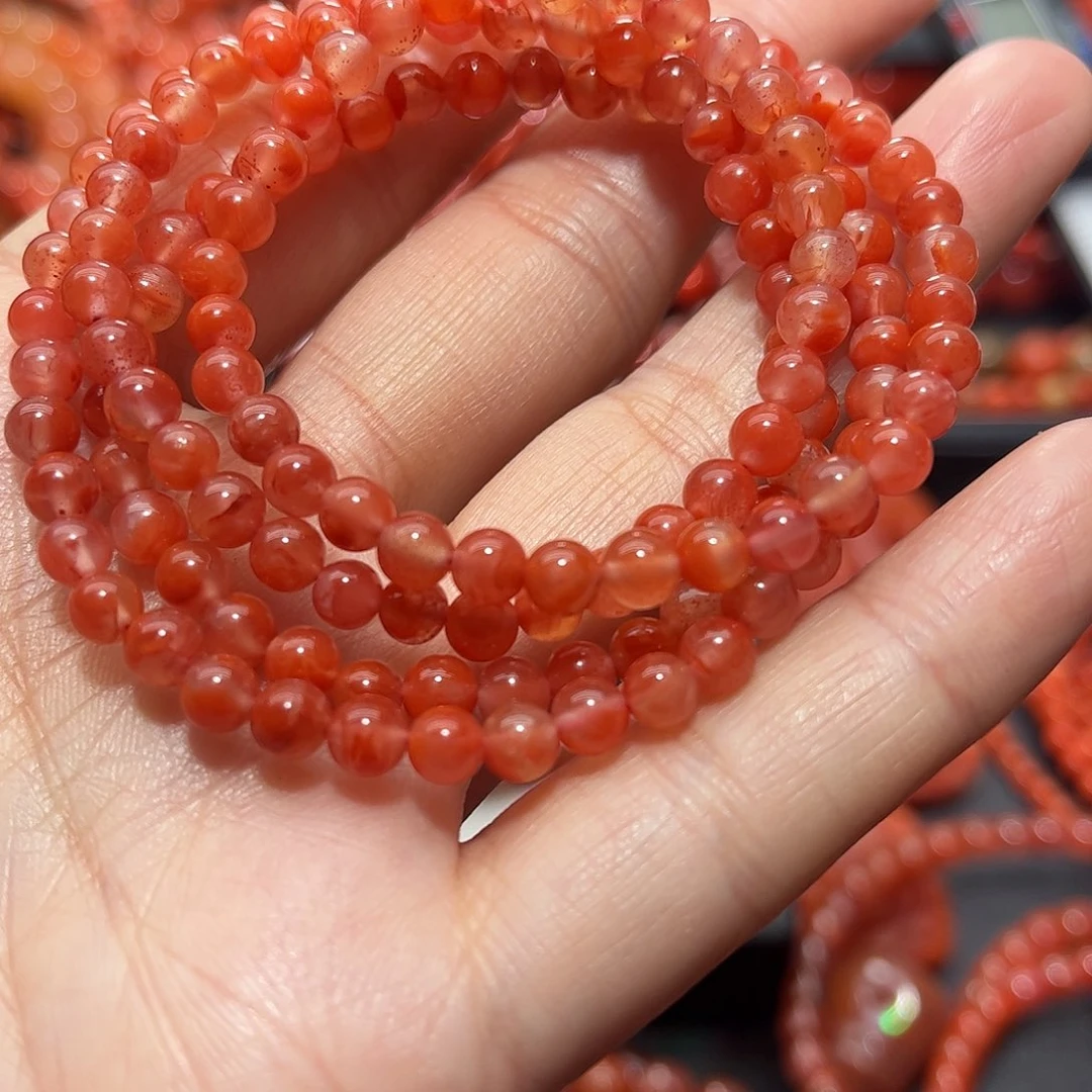 南红玛瑙手链未镶嵌