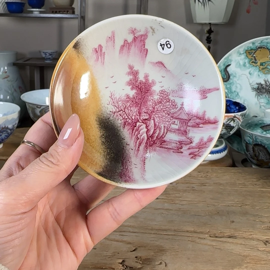 杯景德镇陶瓷柴烧多人