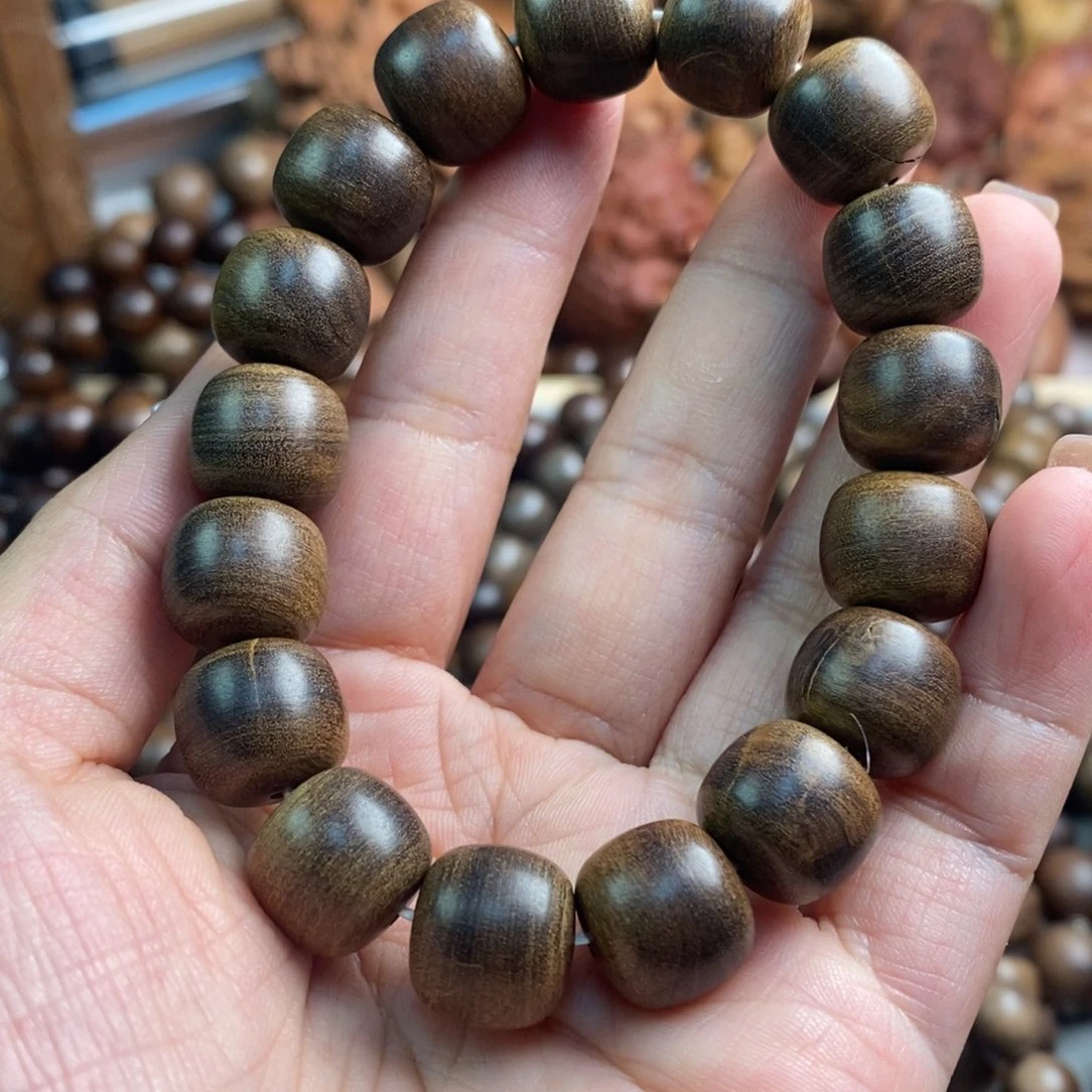 檀香木手串/手链印度迈索尔老山檀大瑕疵奶香12/13