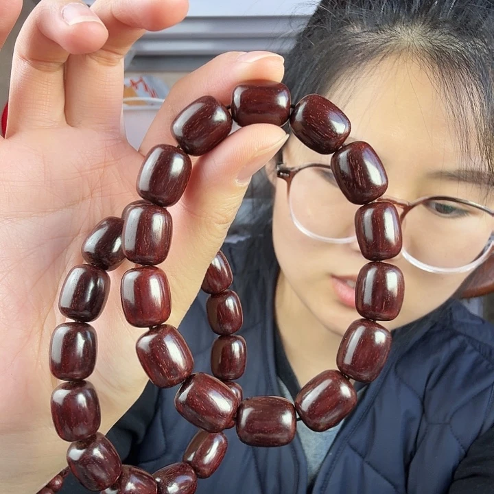 檀香紫檀（小叶紫檀）小叶紫檀小枣珠