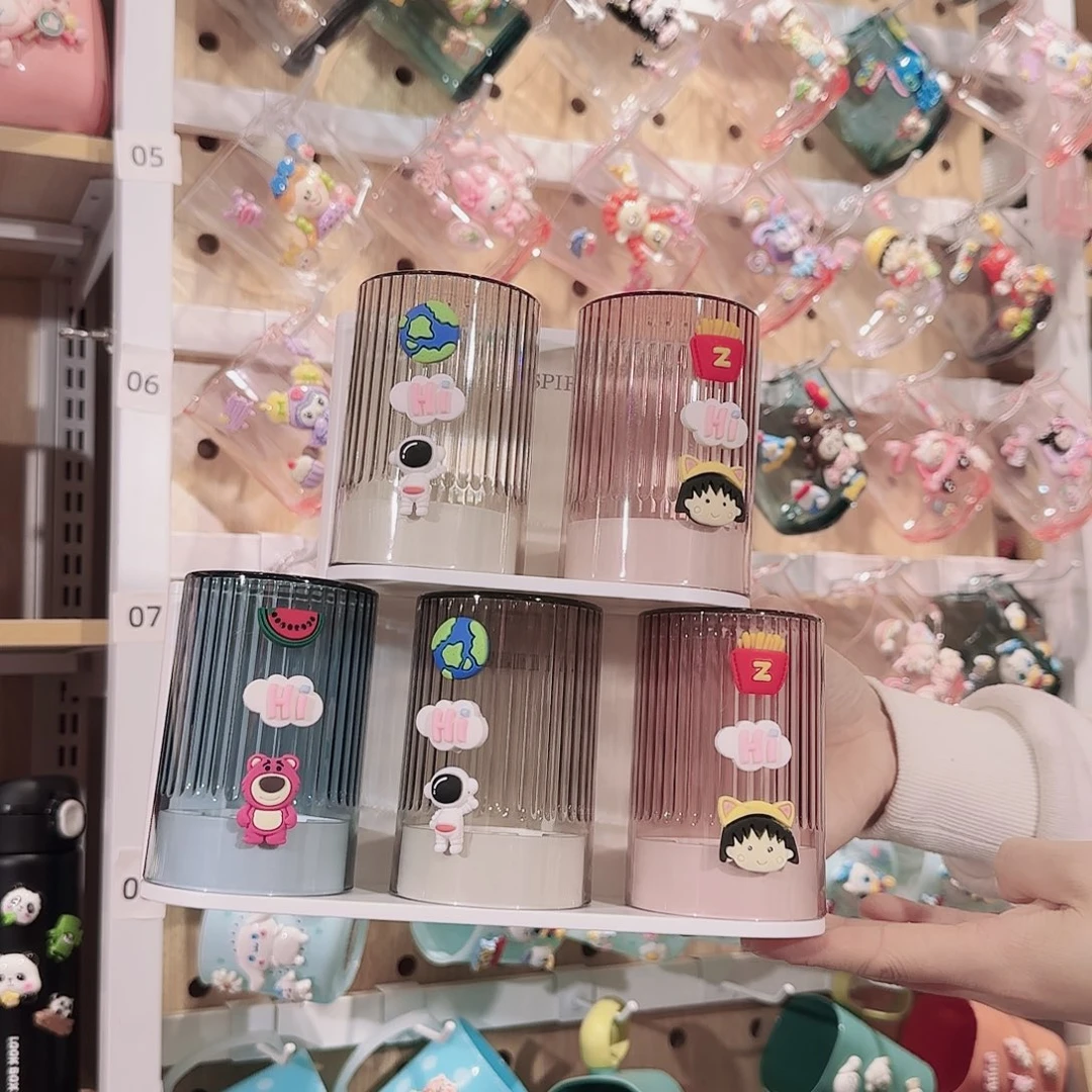 塑料手柄款008组合漱口杯2套