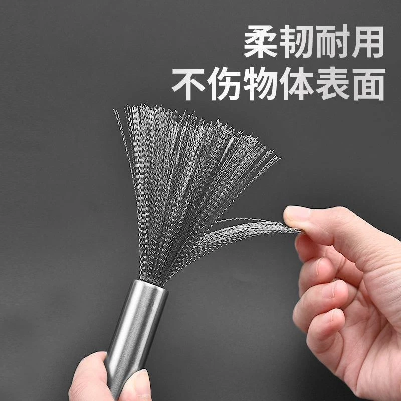 长柄清洁刷子纳米丝刷洗锅高级不绣钢刷锅神器可挂式3