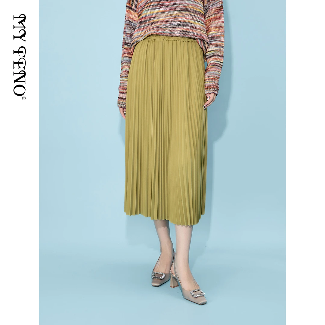 【粉丝专属】马天奴松紧腰半身裙时尚百搭VHS035SKA0