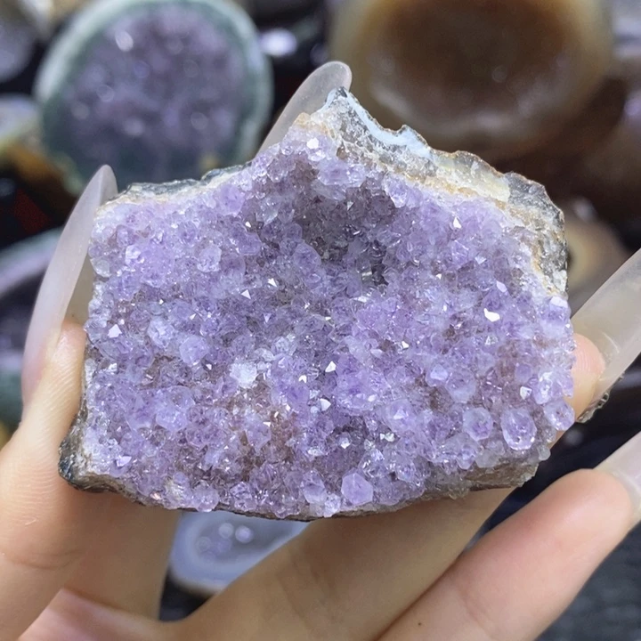 未镶嵌珠宝半成品紫晶紫晶块