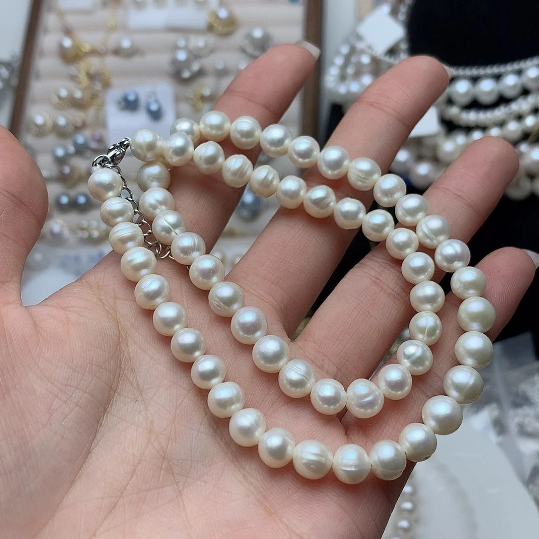 淡水珍珠6-7未镶嵌x11项链