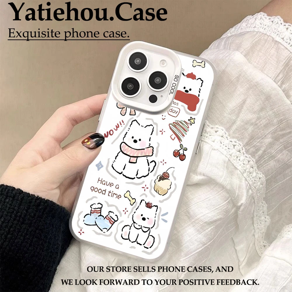 彩银西高地小狗适用苹果16华为oppo小米15vivo荣耀oppo红米iphone