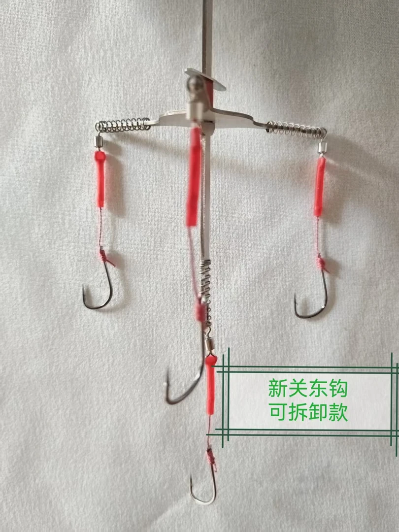 手工不锈钢板鲢鳙钩浮钓大头鱼钩爆炸钩花白鲢专用钓组