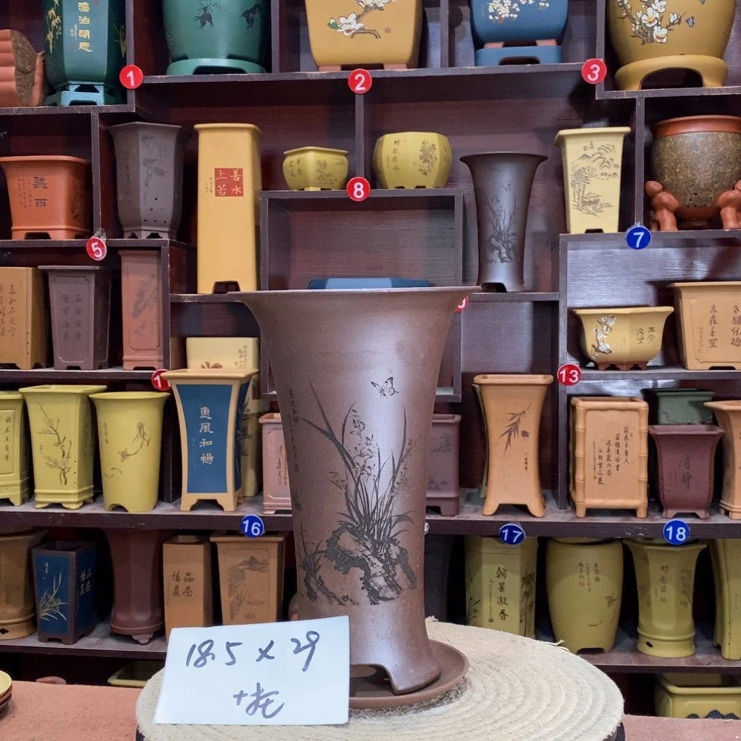 紫砂艺术紫砂花盆