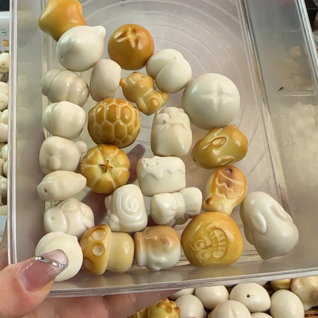 B***.手串菩提根/象牙果微瑕牙果大尺寸25颗