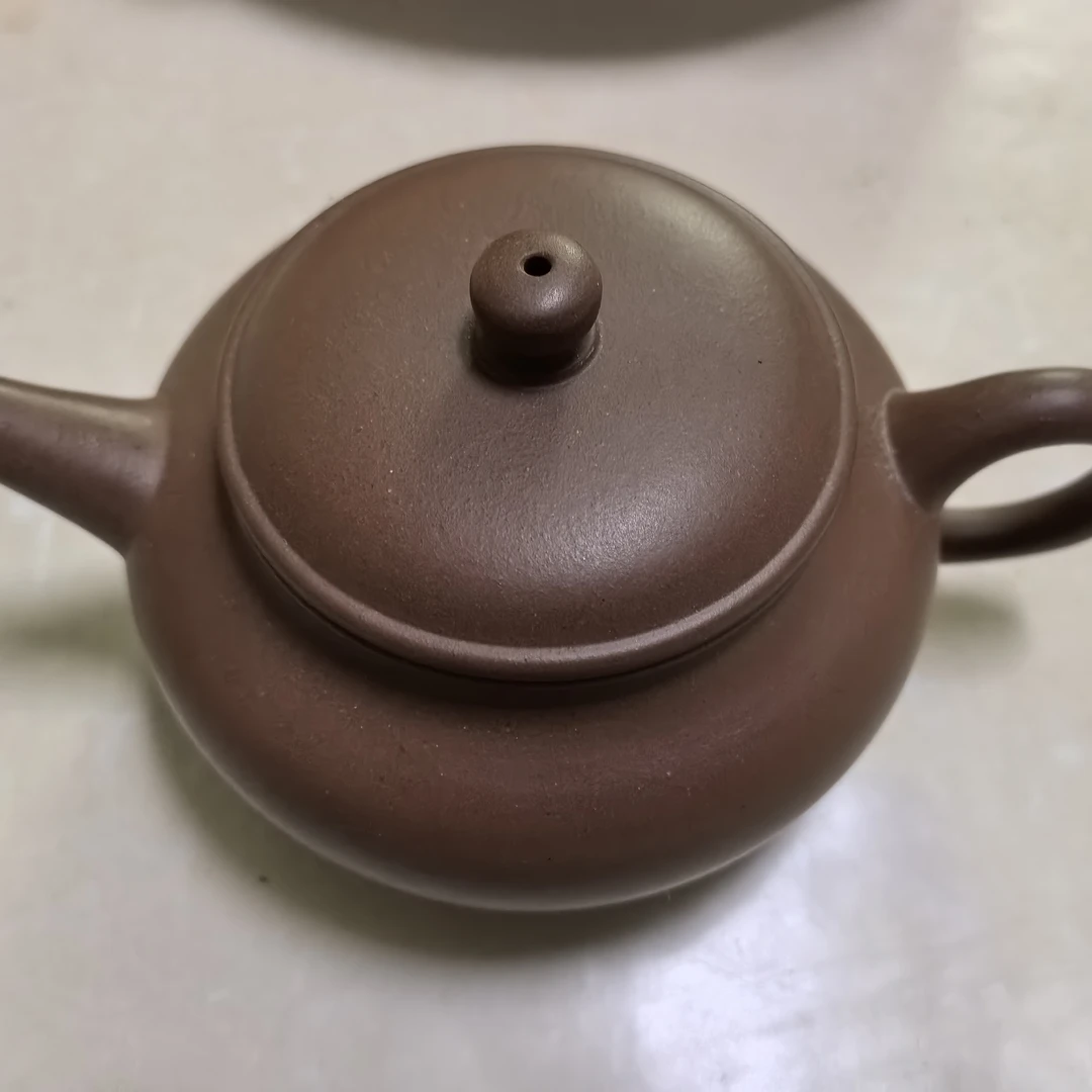 鄂邑紫韵水平手制莲子壶紫砂壶茶具寒江乡宁紫砂壶水平壶泡茶壶