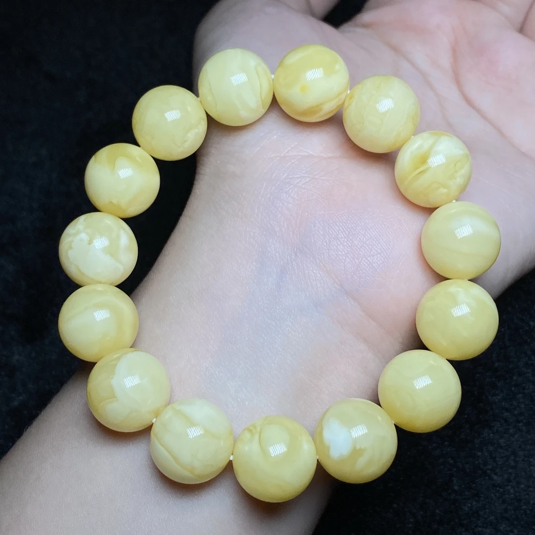 【小北严选】蜜蜡单圈手串约13mm【多样性发一件】-WH246X81