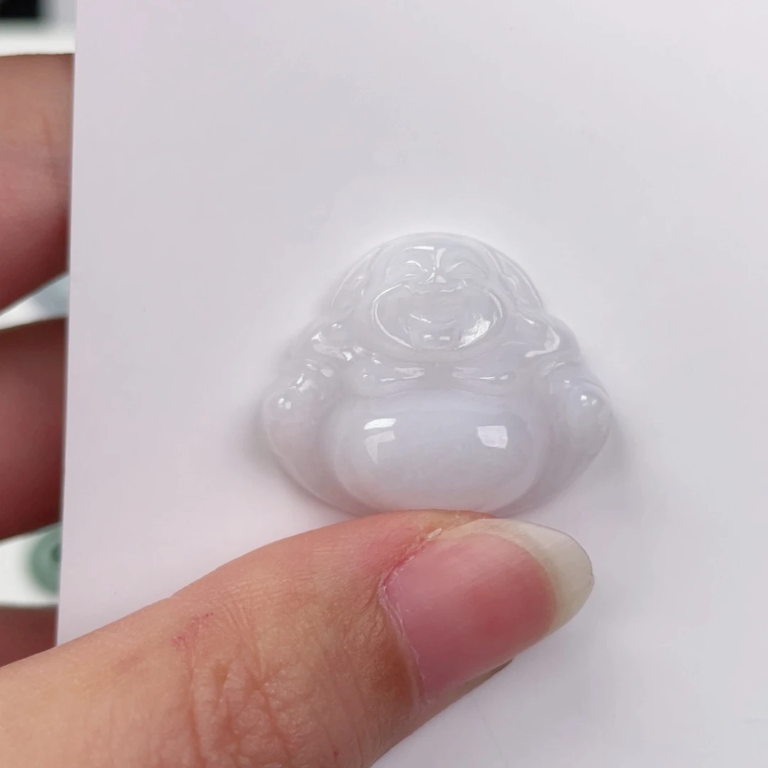 翡翠未镶嵌颈饰佛公
