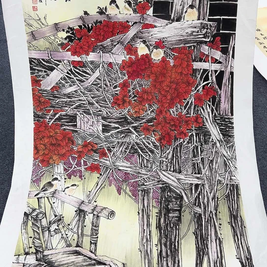 国画事事顺心如意万事如意