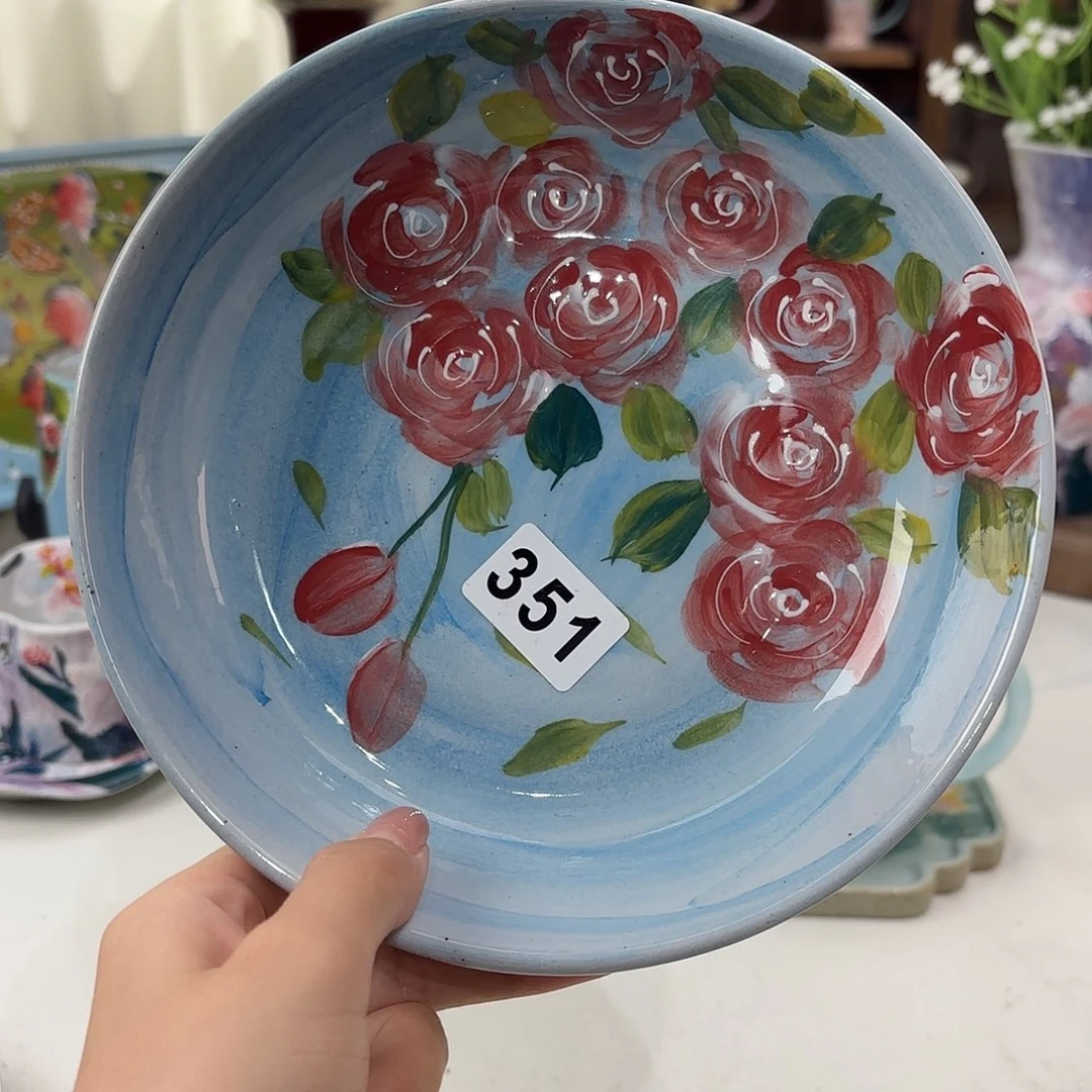 景德镇手绘高温釉下彩陶瓷茶具