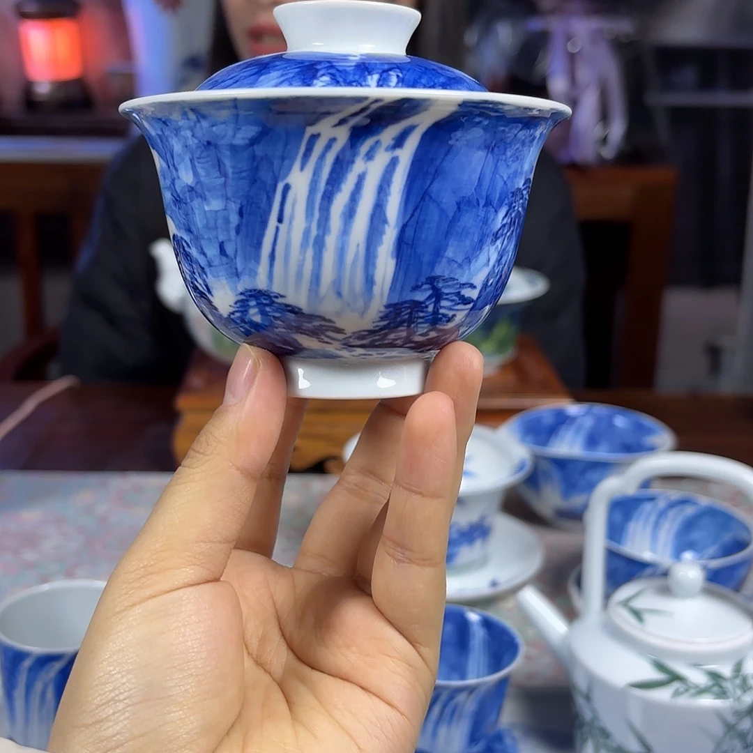 国一王老师手绘山水