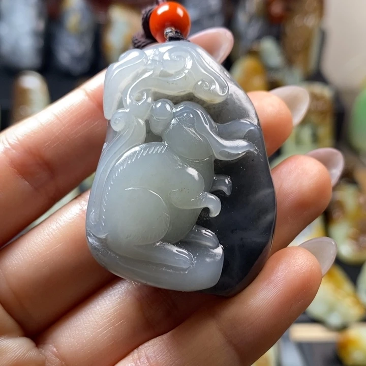 和田玉未镶嵌挂件