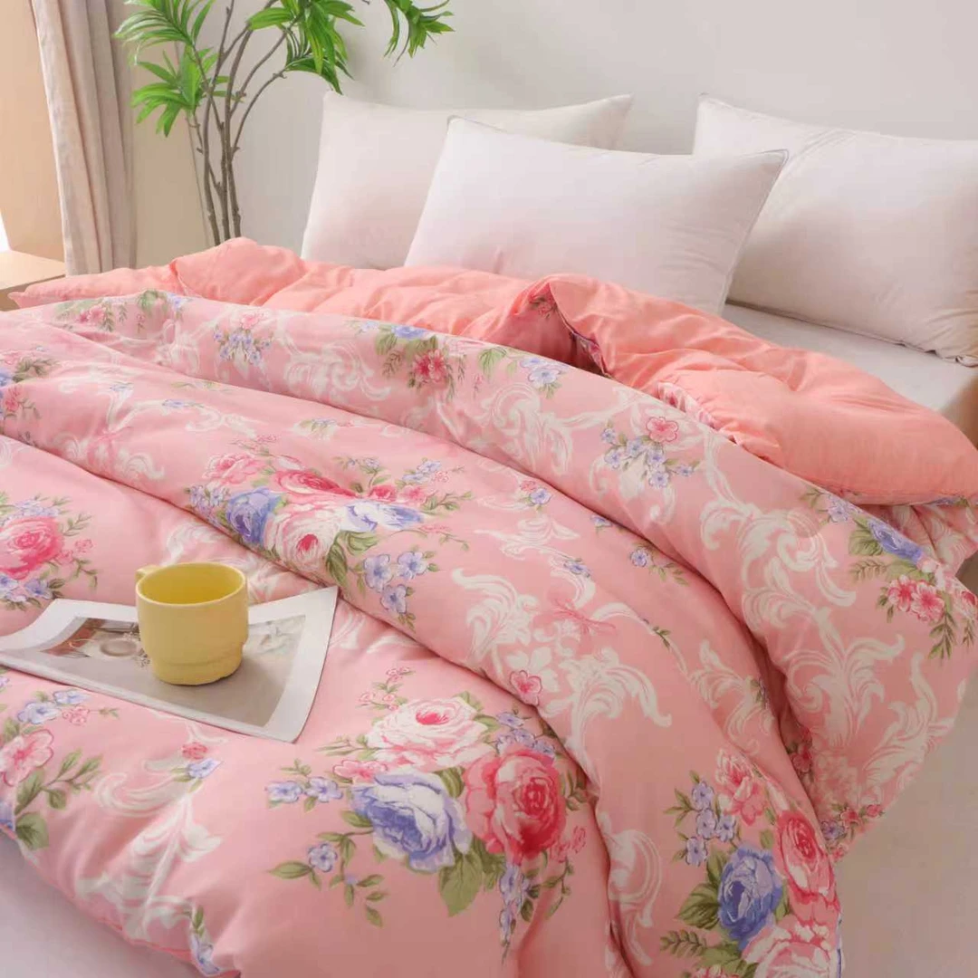 新款加厚冬被保暖单双人被子被套被芯一体6-10斤