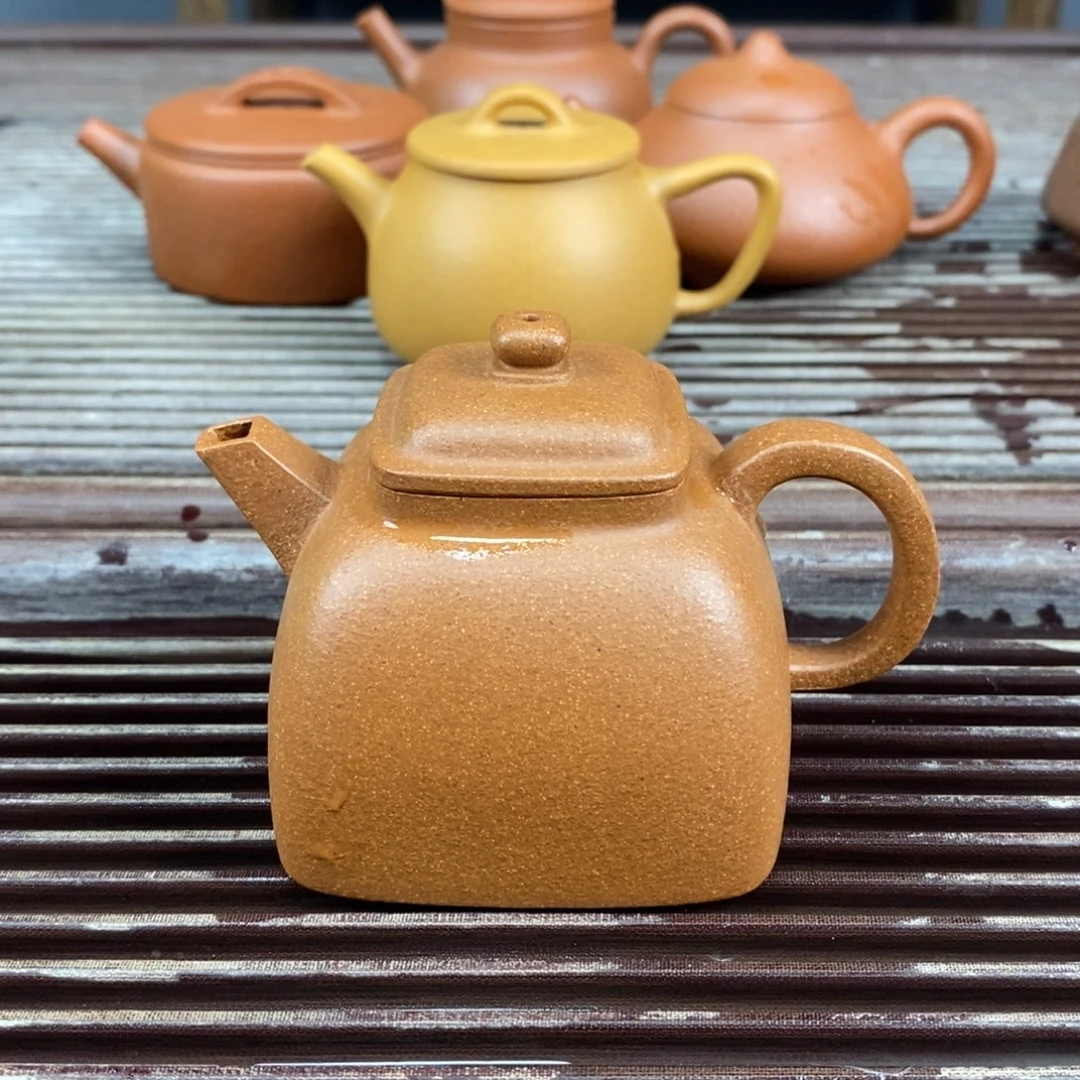 茶壶紫砂宜兴原矿紫砂壶坦然150c