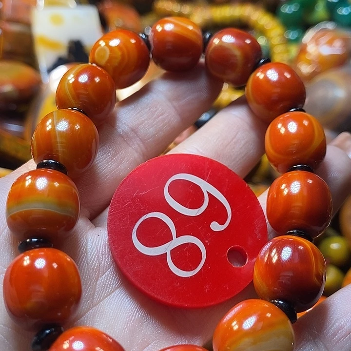 时***浅玛瑙/玉髓未镶嵌手链