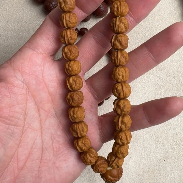 猴头核桃手串红皮龙炎禅宗手持