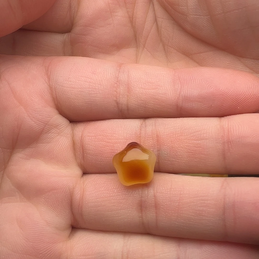 蜜蜡未镶嵌颈饰星星提溜（打孔不退换）
