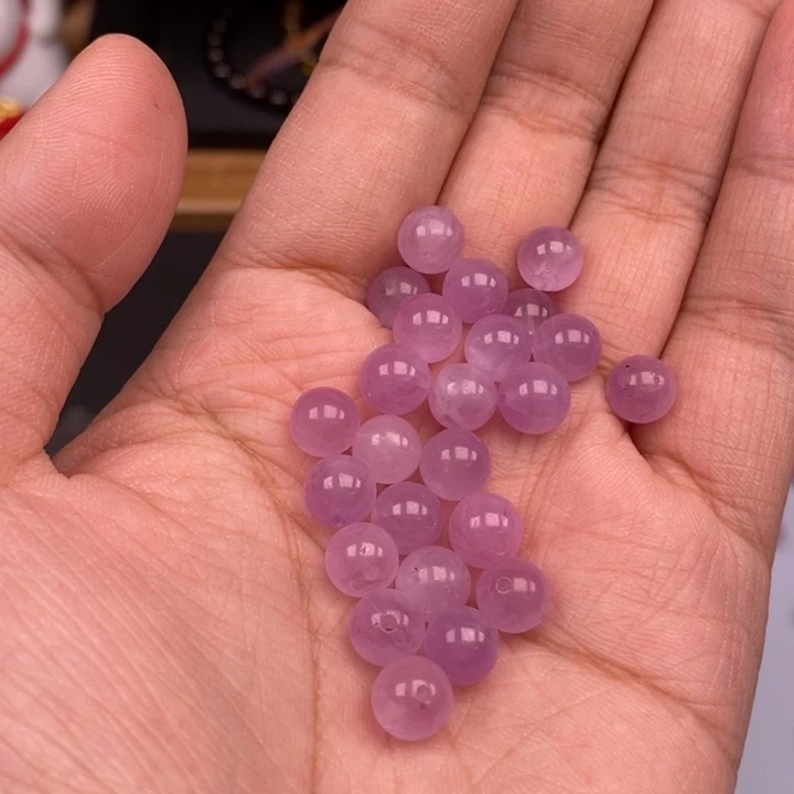 玛瑙/玉髓未镶嵌10个紫锂辉卡7