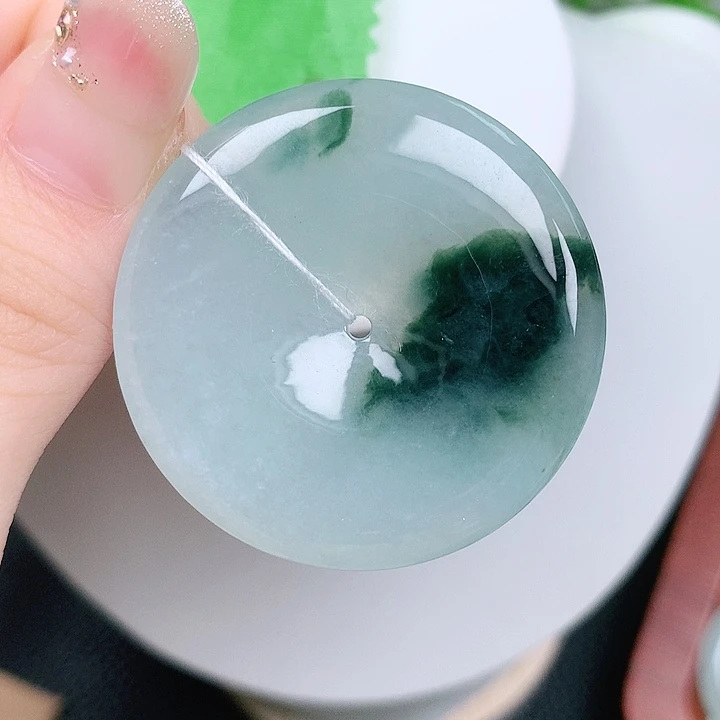 翡翠未镶嵌颈饰平安39-5.7