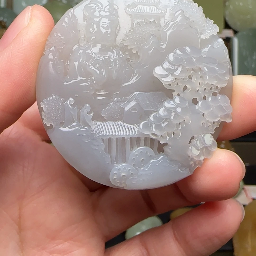 和田玉未镶嵌颈饰