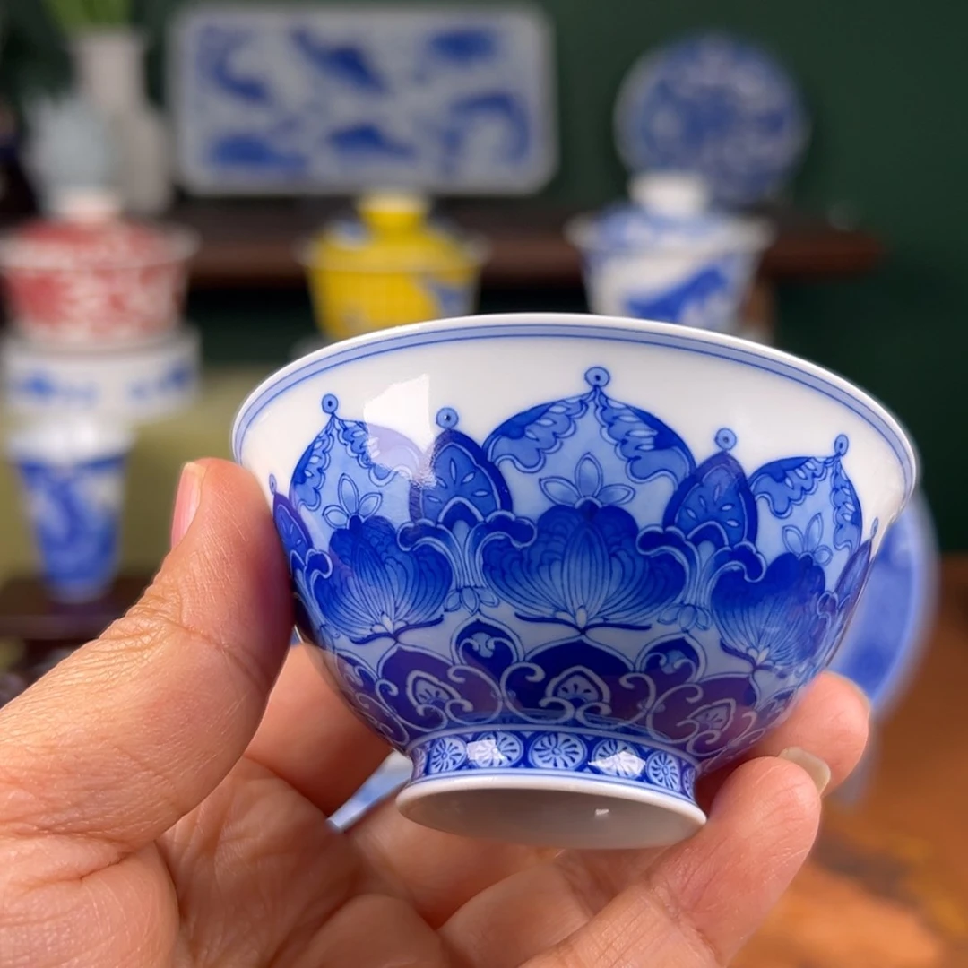 【闪购商品】杯仪贤堂-青花宝相杯