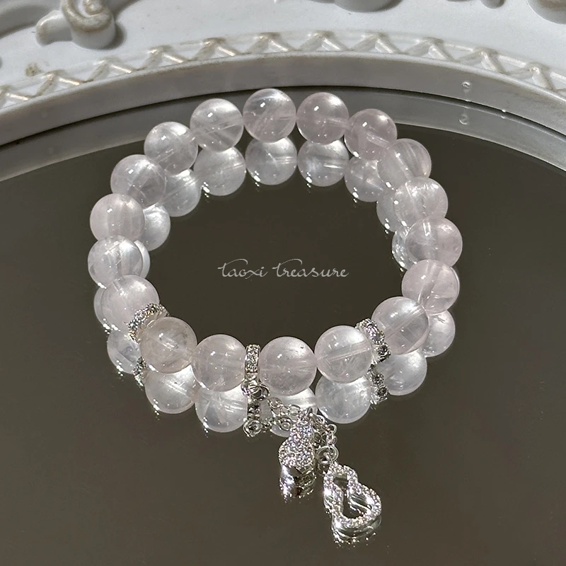 tx1087-[幸运福禄]果冻马粉葫芦手串