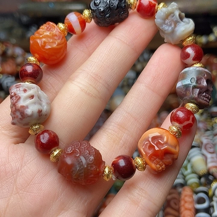 玛瑙/玉髓未镶嵌手链