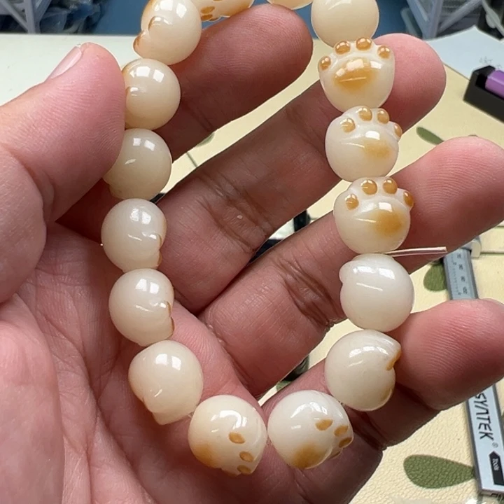 吊坠白玉菩提黄色932
