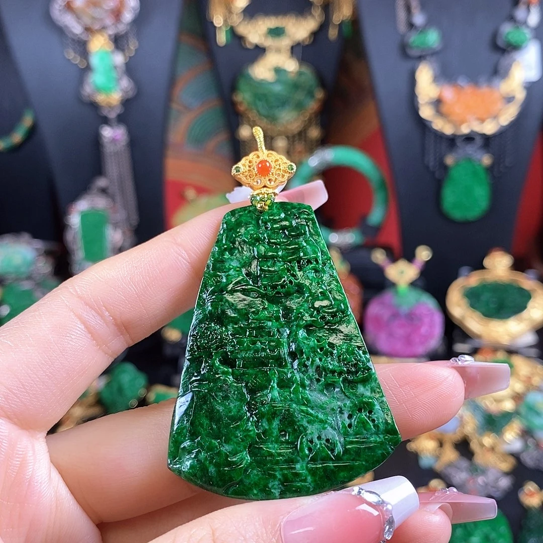 花岗石铁合金吊坠