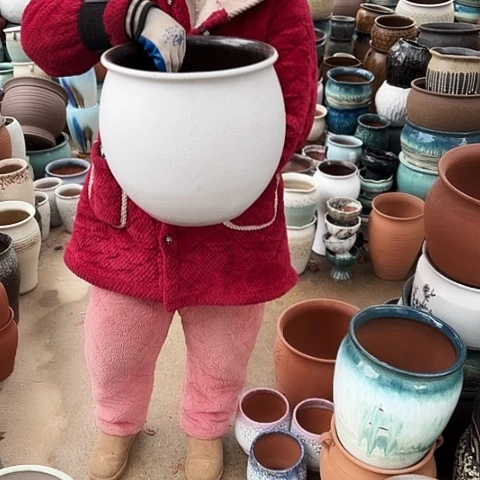 口29高28瑕疵盆子