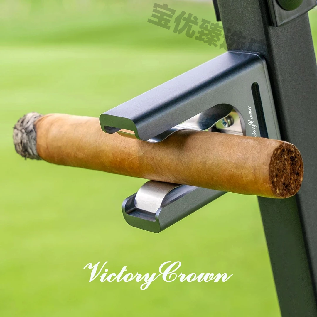 新客立减高尔夫磁吸雪茄夹金属雪茄支架配置松紧绑带加固游艇沙滩