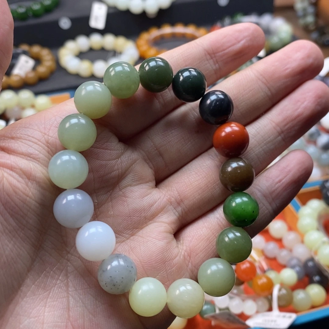 和田玉未镶嵌手链