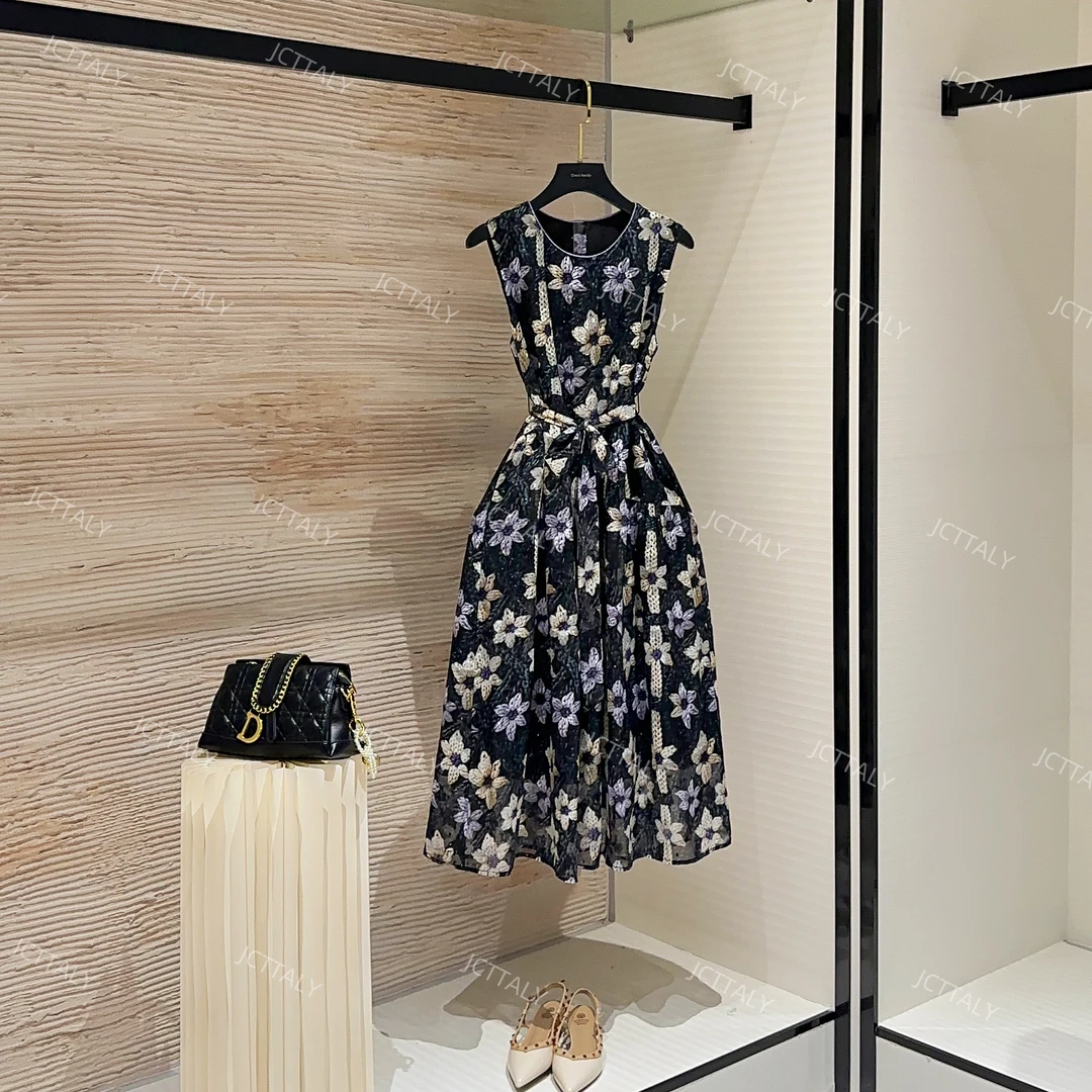 泽天 度假风夏季新款短袖显瘦国风系减龄连衣裙宽松W-A173