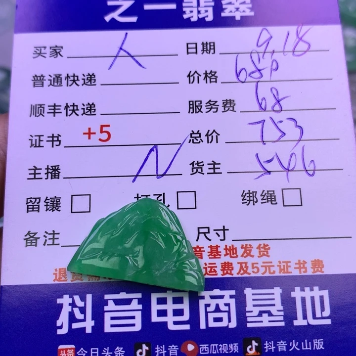 颈饰未镶嵌翡翠人**多